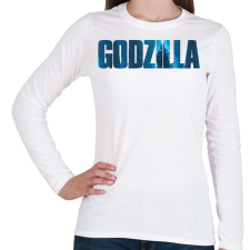 PRINTFASHION Godzi - Női hosszú ujjú póló - Fehér női póló