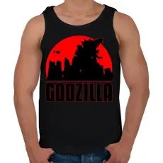 PRINTFASHION Godzilla  - Férfi atléta - Fekete