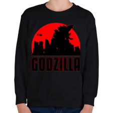 PRINTFASHION Godzilla  - Gyerek pulóver - Fekete gyerek pulóver, kardigán