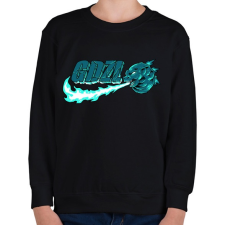 PRINTFASHION Godzilla just do it - Gyerek pulóver - Fekete gyerek pulóver, kardigán