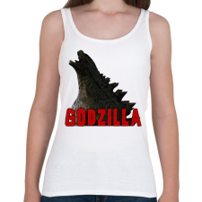 PRINTFASHION Godzilla - Női atléta - Fehér női trikó