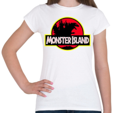 PRINTFASHION Godzilla - Női póló - Fehér női póló