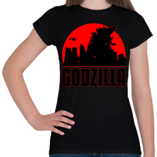 PRINTFASHION Godzilla  - Női póló - Fekete