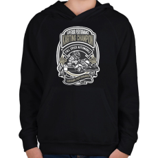 PRINTFASHION gokart - Gyerek kapucnis pulóver - Fekete