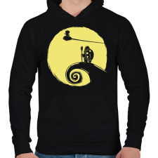 PRINTFASHION Goku és Zseniális Teknős - Férfi kapucnis pulóver - Fekete férfi pulóver, kardigán
