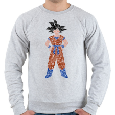 PRINTFASHION Goku - Férfi pulóver - Sport szürke férfi pulóver, kardigán