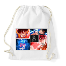 PRINTFASHION GOKU forever  - Sportzsák, Tornazsák - Fehér tornazsák