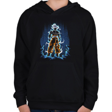 PRINTFASHION goku - Gyerek kapucnis pulóver - Fekete gyerek pulóver, kardigán