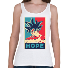 PRINTFASHION Goku Hope - Női atléta - Fehér női trikó