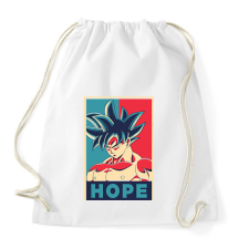 PRINTFASHION Goku Hope - Sportzsák, Tornazsák - Fehér tornazsák