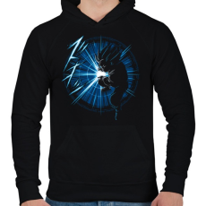 PRINTFASHION Goku kamehameha vol1 - Férfi kapucnis pulóver - Fekete