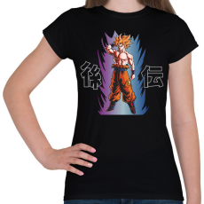 PRINTFASHION Goku - Női póló - Fekete
