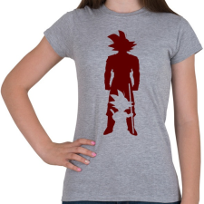 PRINTFASHION Goku - Női póló - Sport szürke női póló