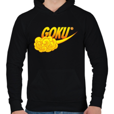 PRINTFASHION GOKU Sport - Férfi kapucnis pulóver - Fekete férfi pulóver, kardigán