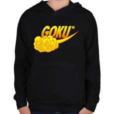 PRINTFASHION GOKU Sport - Gyerek kapucnis pulóver - Fekete