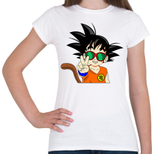 PRINTFASHION Goku szemüvegben  - Női póló - Fehér női póló