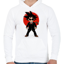 PRINTFASHION Goku - Ügynök - Férfi kapucnis pulóver - Fehér férfi pulóver, kardigán