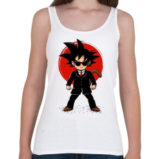 PRINTFASHION Goku - Ügynök - Női atléta - Fehér