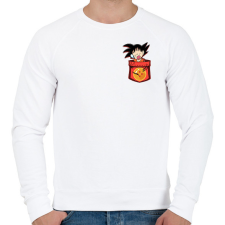 PRINTFASHION gokupocket - Férfi pulóver - Fehér férfi pulóver, kardigán