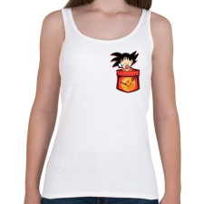 PRINTFASHION gokupocket - Női atléta - Fehér női trikó