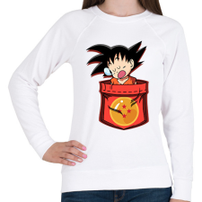 PRINTFASHION gokupocket - Női pulóver - Fehér női pulóver, kardigán