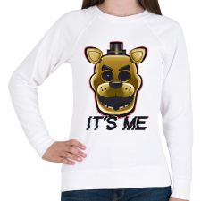 PRINTFASHION GOLDEN FREDDY - Női pulóver - Fehér női pulóver, kardigán