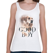 PRINTFASHION Golden Retriever - Good Boy - Női atléta - Fehér női trikó