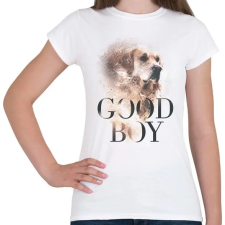 PRINTFASHION Golden Retriever - Good Boy - Női póló - Fehér női póló