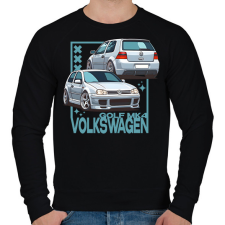 PRINTFASHION golf 4 - Férfi pulóver - Fekete férfi pulóver, kardigán