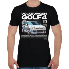 PRINTFASHION Golf 4 streetwear - Férfi póló - Fekete férfi póló