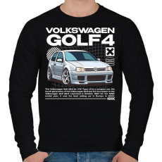PRINTFASHION Golf 4 streetwear - Férfi pulóver - Fekete