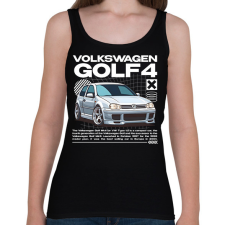 PRINTFASHION Golf 4 streetwear - Női atléta - Fekete női trikó