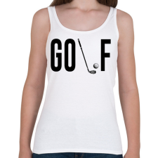 PRINTFASHION Golf - ütővel - Női atléta - Fehér női trikó