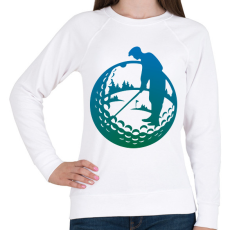 PRINTFASHION Golfozó férfi - Női pulóver - Fehér