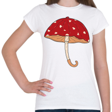 PRINTFASHION Gomba esernyő - Női póló - Fehér női póló