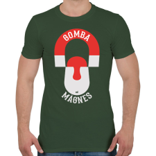 PRINTFASHION Gomba mágnes gombász ajándék - Férfi póló - Katonazöld férfi póló
