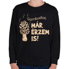 PRINTFASHION Gombász ajándék - Gyerek pulóver - Fekete