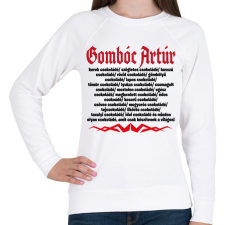 PRINTFASHION Gombóc Artúr és a világ összes csokoládéja - Női pulóver - Fehér női pulóver, kardigán