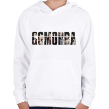 PRINTFASHION Gomorra - Gyerek kapucnis pulóver - Fehér gyerek pulóver, kardigán