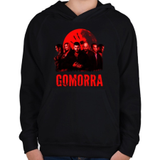 PRINTFASHION gomorra-red - Gyerek kapucnis pulóver - Fekete gyerek pulóver, kardigán