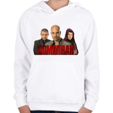 PRINTFASHION Gomorrah - Gyerek kapucnis pulóver - Fehér