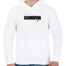 PRINTFASHION Gomrra /Black/ - Férfi kapucnis pulóver - Fehér