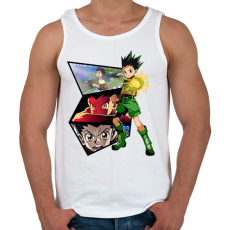 PRINTFASHION Gon Freecss - Férfi atléta - Fehér