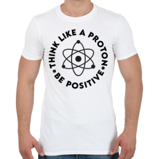 PRINTFASHION Gondolkodj pozitívan - Férfi póló - Fehér