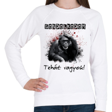 PRINTFASHION gondolkodom - Női pulóver - Fehér