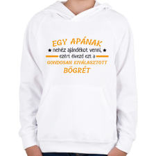 PRINTFASHION Gondosan kiválasztott bögre - Gyerek kapucnis pulóver - Fehér gyerek pulóver, kardigán