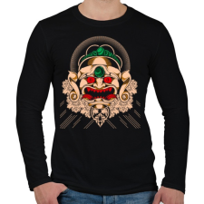 PRINTFASHION Gonosz maszk - Férfi hosszú ujjú póló - Fekete férfi póló