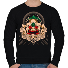 PRINTFASHION Gonosz maszk - Férfi pulóver - Fekete