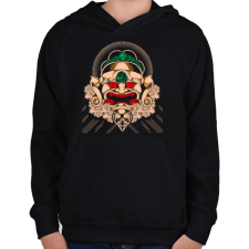 PRINTFASHION Gonosz maszk - Gyerek kapucnis pulóver - Fekete gyerek pulóver, kardigán