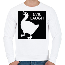 PRINTFASHION Gonosz nevetés - Férfi pulóver - Fehér